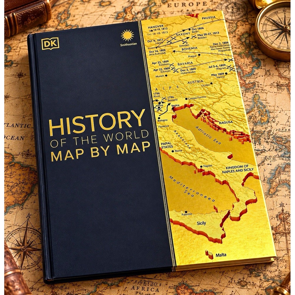 DK History of the World Map by Map (2018, Hardcover) 1st American Ed Smithsonian